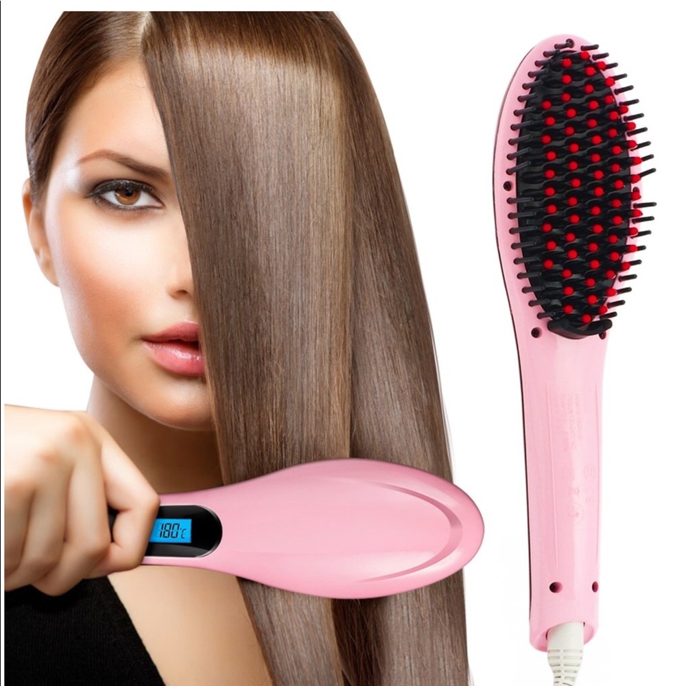 💁🏻‍♀️NIB Hair Straightener Brush(online $28.49)
     ONLY 5 white left!!!!!